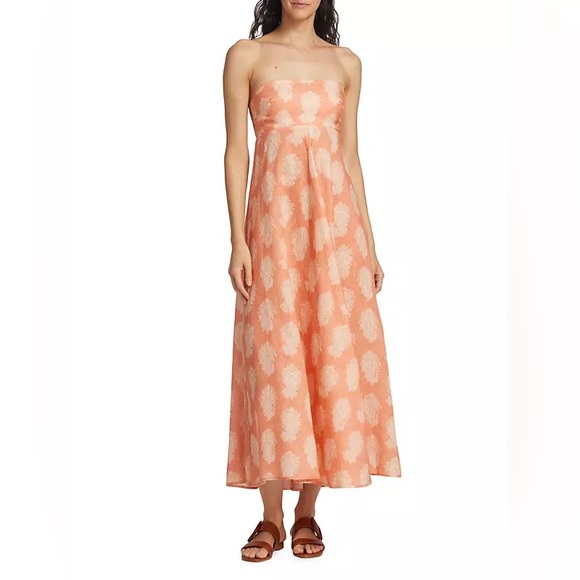ZimmermannDevi Bandeau Linen Maxi-DressSize AU0 / US2-4